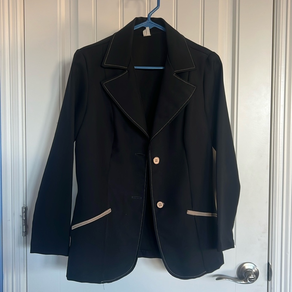 Retro black blazer size small